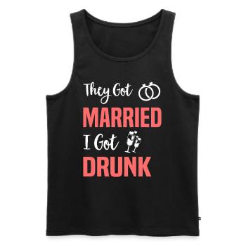 JGA Mariage Mariage Jungesellenabschied Party - Débardeur bio Premium Homme - noir - Devant - Michal (187cm)