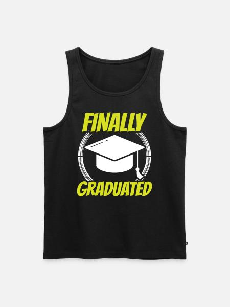 Finally Graduated Graduate Graduate - Men's Premium Organic Tank Top - black