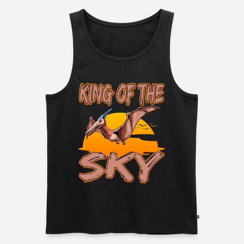 König der Lüfte Pterodactyl Pteranodon - Männer Premium Bio Tank Top - Schwarz