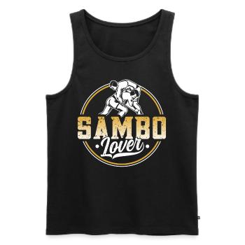 Sambo Lover Martial Arts Training Martial Arts - Men's Premium Organic Tank Top - black - Front - Michal (187cm)