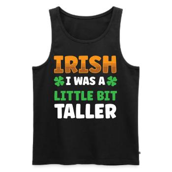 Saint-Patrick Irlande Irlande Gaélique irlandais - Débardeur bio Premium Homme - noir - Devant - Michal (187cm)