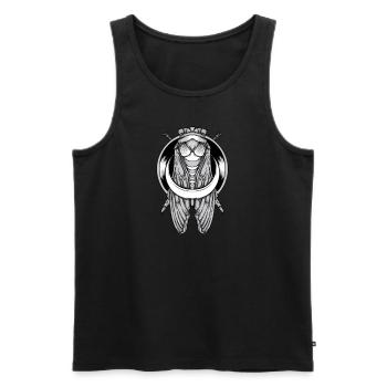 Zikade I Insektenforscher Insekten Motiv für - Männer Premium Bio Tank Top - Schwarz - Vorne - AI Model Male 178 light (178cm)