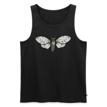 Zikade I Insektenforscher Insekten Motiv für - Männer Premium Bio Tank Top - Schwarz - Vorne - AI Model Male 178 light (178cm)