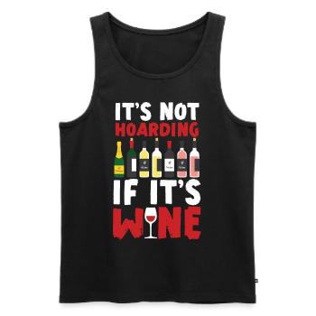 Sommelier Wine Drinking Tasting - Männer Premium Bio Tank Top - Schwarz - Vorne - Michal (187cm)