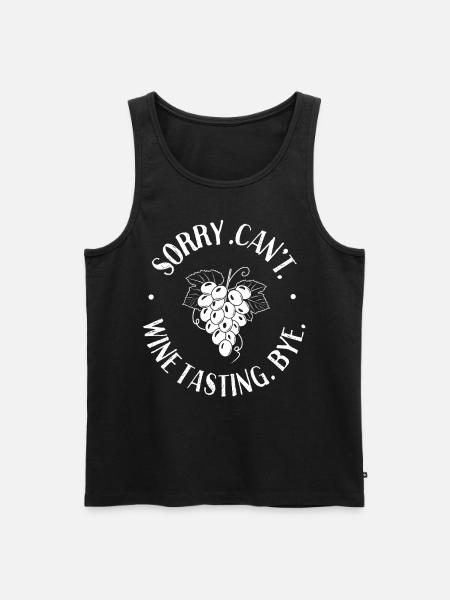 Sommelier Wine Drinking Tasting - Männer Premium Bio Tank Top - Schwarz