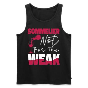 Sommelier Wine Drinking Tasting - Männer Premium Bio Tank Top - Schwarz - Vorne - AI Model Male 178 light (178cm)