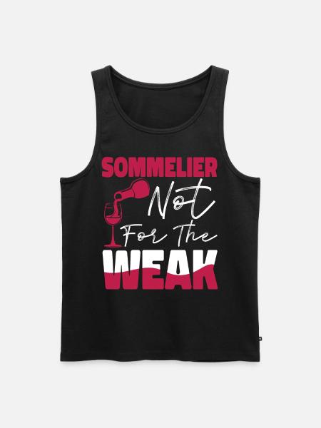 Sommelier Wine Drinking Tasting - Men's Premium Organic Tank Top - black