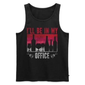 Sommelier Wine Drinking Tasting - Männer Premium Bio Tank Top - Schwarz - Vorne - Michal (187cm)