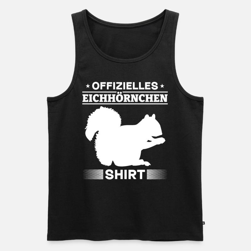 Eichhörnchen Offizielles Eichhörnchen Shirt - Männer Premium Bio Tank Top - Schwarz