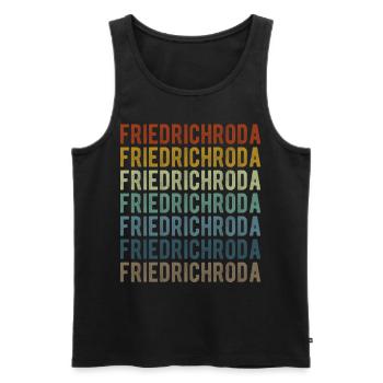 Friedrichroda Stadt Retro Vintage - Männer Premium Bio Tank Top - Schwarz - Vorne - Michal (187cm)