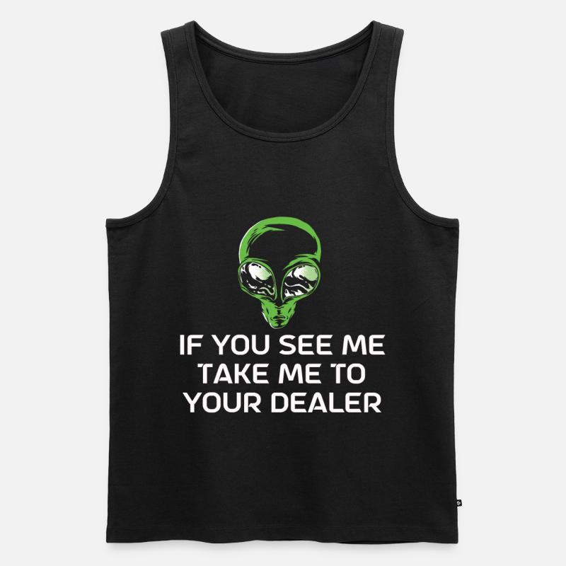 Alien - Männer Premium Bio Tank Top - Schwarz