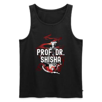 Shisha Geschenk für Wasserpfeife Shishabar Pfeife - Männer Premium Bio Tank Top - Schwarz - Vorne - Michal (187cm)