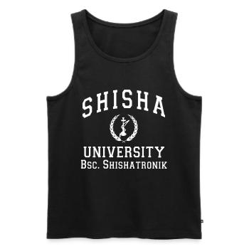 Shisha - Männer Premium Bio Tank Top - Schwarz - Vorne - Michal (187cm)