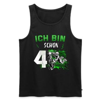 Motocross Geschenk Für Enduro Supermoto Dirt Bike - Männer Premium Bio Tank Top - Schwarz - Vorne - Michal (187cm)