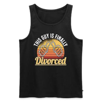 Scheidung Trennung Ehe Ex Scheidungsparty - Männer Premium Bio Tank Top - Schwarz - Vorne - AI Model Male 178 light (178cm)