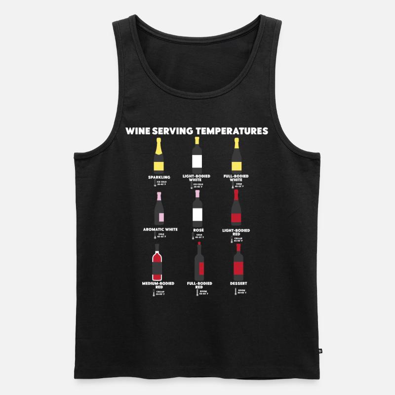 Sommelier Wine Drinking Tasting - Männer Premium Bio Tank Top - Schwarz
