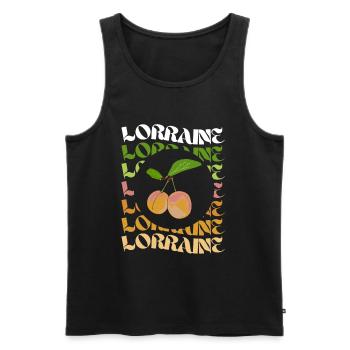 Cadeau Homme Lorrain 7 - Débardeur bio Premium Homme - noir - Devant - Michal (187cm)