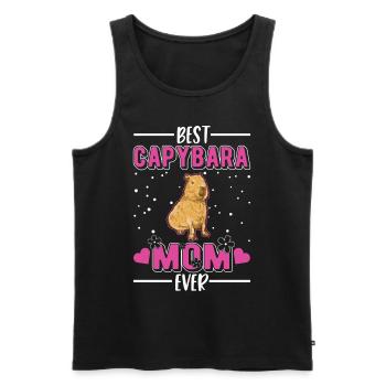 Meilleure maman Capybara Ever Wasserschwein - Débardeur bio Premium Homme - noir - Devant - Michal (187cm)