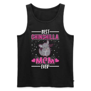 Best Chinchilla Mom Ever - Männer Premium Bio Tank Top - Schwarz - Vorne - Michal (187cm)