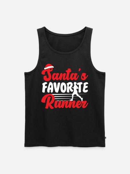 Running Runner Half Marathon - Männer Premium Bio Tank Top - Schwarz