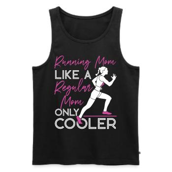 Running Runner Semi-Marathon Maman - Débardeur bio Premium Homme - noir - Devant - Michal (187cm)