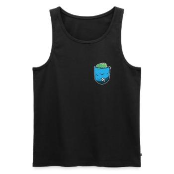 Lizard Reptile Pet Chameleon Bag - Men's Premium Organic Tank Top - black - Front - AI Model Male 178 light (178cm)