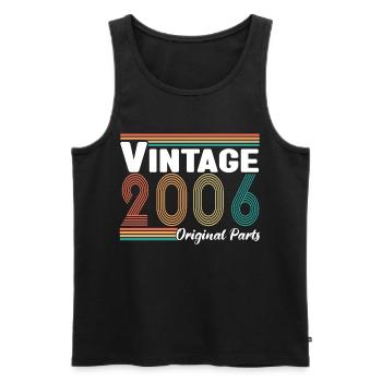 Vintage 2006 Original Parts Cadeau Anniversaire - Débardeur bio Premium Homme - noir - Devant - Michal (187cm)