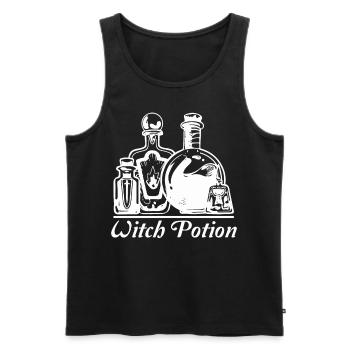 Hexentrank Hexerei okkulte Wicca - Männer Premium Bio Tank Top - Schwarz - Vorne - AI Model Male 178 light (178cm)