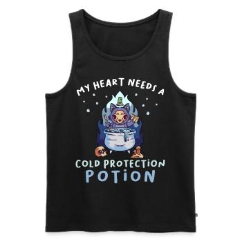 Kaltschutz Trankpastell Goth Hexerei Hexe - Männer Premium Bio Tank Top - Schwarz - Vorne - Michal (187cm)