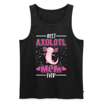 Meilleur Axolotl Maman Ever Axolotl Mama - Débardeur bio Premium Homme - noir - Devant - Michal (187cm)