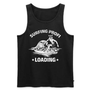 Surfboard Surfen Profi Loading Water Surfer - Männer Premium Bio Tank Top - Schwarz - Vorne - Michal (187cm)