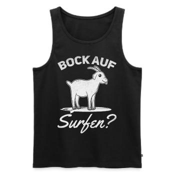 Wellenreiten Surfen Bock Auf Surfen Surfbrett - Männer Premium Bio Tank Top - Schwarz - Vorne - Michal (187cm)