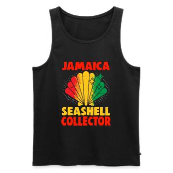 Jamaika Strandurlaub am Meer Design Strandmotiv - Männer Premium Bio Tank Top - Schwarz - Vorne - Michal (187cm)