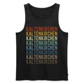 Kaltenkirchen Stadt Retro Vintage - Männer Premium Bio Tank Top - Schwarz - Vorne - Michal (187cm)