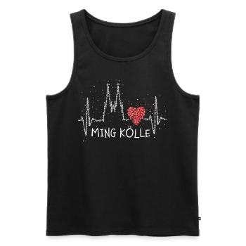 Ming Kölle Kölner Dom Kölnerin Kölsch Karneval - Männer Premium Bio Tank Top - Schwarz - Vorne - Michal (187cm)