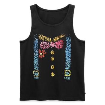 Clown Carnaval Carnaval Costume Remplacement Carnaval Fan - Débardeur bio Premium Homme - noir - Devant - Michal (187cm)