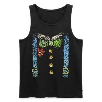 Costume Remplacement Carnaval Clown Clique Carnaval Jeck - Débardeur bio Premium Homme - noir - Devant - Michal (187cm)