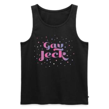 Gay Jeck LGBTQ Community Karneval 5. Jahreszeit - Männer Premium Bio Tank Top - Schwarz - Vorne - Michal (187cm)
