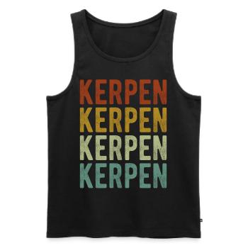 Kerpen Stadt Retro Vintage - Männer Premium Bio Tank Top - Schwarz - Vorne - Michal (187cm)