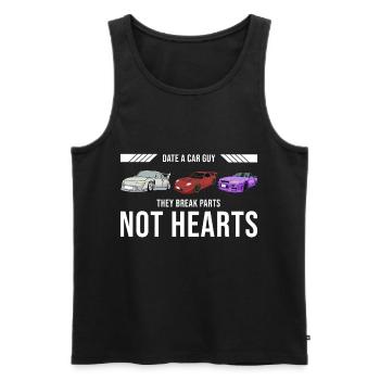 Date Car Guy - Sports Car - Men's Premium Organic Tank Top - black - Front - AI Model Male 178 light (178cm)