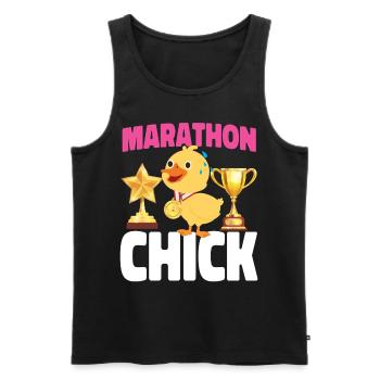 Running Runner Half Marathon - Men's Premium Organic Tank Top - black - Front - Michal (187cm)