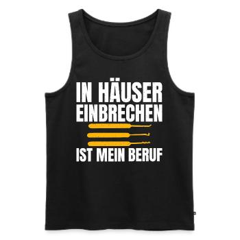 Schlosser Spruch Für Männer Frauen Schlosser - Männer Premium Bio Tank Top - Schwarz - Vorne - AI Model Male 178 light (178cm)