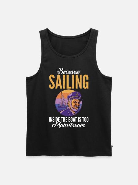Catamaran sailing - Men's Premium Organic Tank Top - black