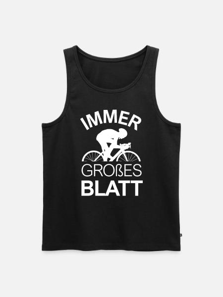 Immer großes Blatt - Männer Premium Bio Tank Top - Schwarz