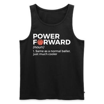 Dictons de basket-ball amusants pour les joueurs de basket-ball - Débardeur bio Premium Homme - noir - Devant - Michal (187cm)