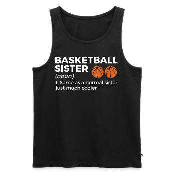 Dictons de basket-ball amusants pour les joueurs de basket-ball - Débardeur bio Premium Homme - noir - Devant - Michal (187cm)