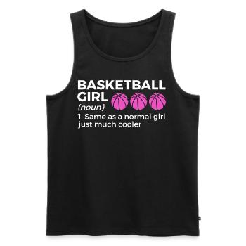 Dictons de basket-ball amusants pour les joueurs de basket-ball - Débardeur bio Premium Homme - noir - Devant - Michal (187cm)