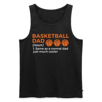 Dictons de basket-ball amusants pour les joueurs de basket-ball - Débardeur bio Premium Homme - noir - Devant - Michal (187cm)
