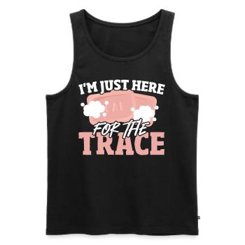 I'm Just Here For The Trace Soap Making Soap - Männer Premium Bio Tank Top - Schwarz - Vorne - Michal (187cm)