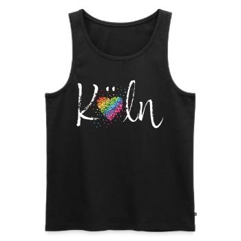 Köln Kölner Kölnerin LGBTQ Community Pride Gay - Männer Premium Bio Tank Top - Schwarz - Vorne - Michal (187cm)